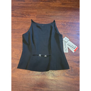 Womens cute black dress shirt top Breakin' loose NWT size 7/8